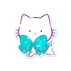 Bubble Kittea Jump! Sparkly Sticker