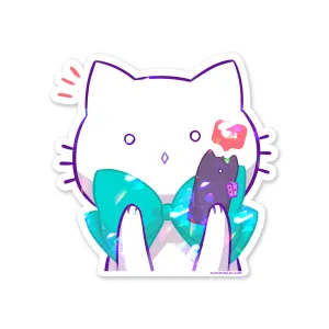 Bubble Kittea Likes Sparkly Sticker