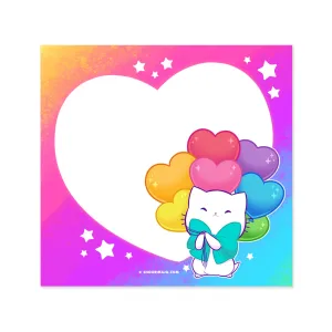 Bubble Kittea Love Balloons Sticky Notes