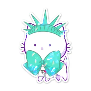 Bubble Kittea New York City Sparkly Sticker