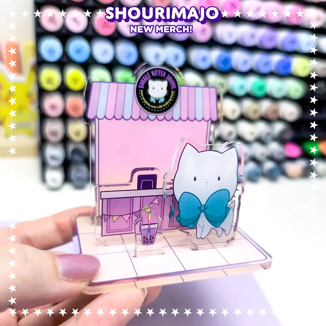 Bubble Kittea Shoppe Acrylic Standee