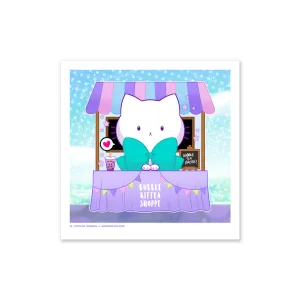 Bubble Kittea Shoppe Art Print (Signed)