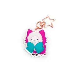 Bubble Kittea Winter Acrylic Keychain