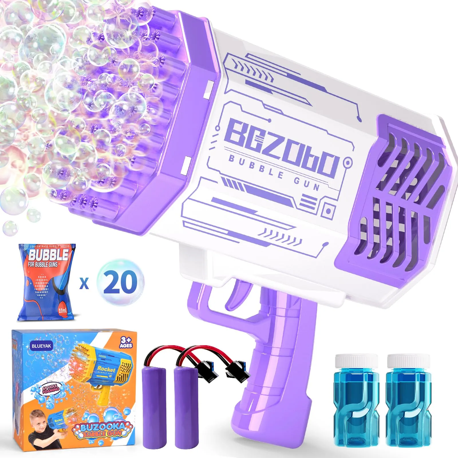 Bubble Machine Gun with 69 Holes