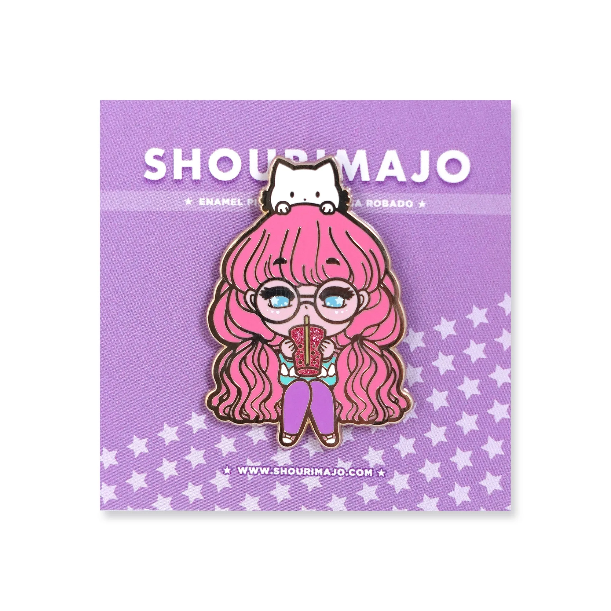Bubbles & Bubble Kittea Chibi Enamel Pin