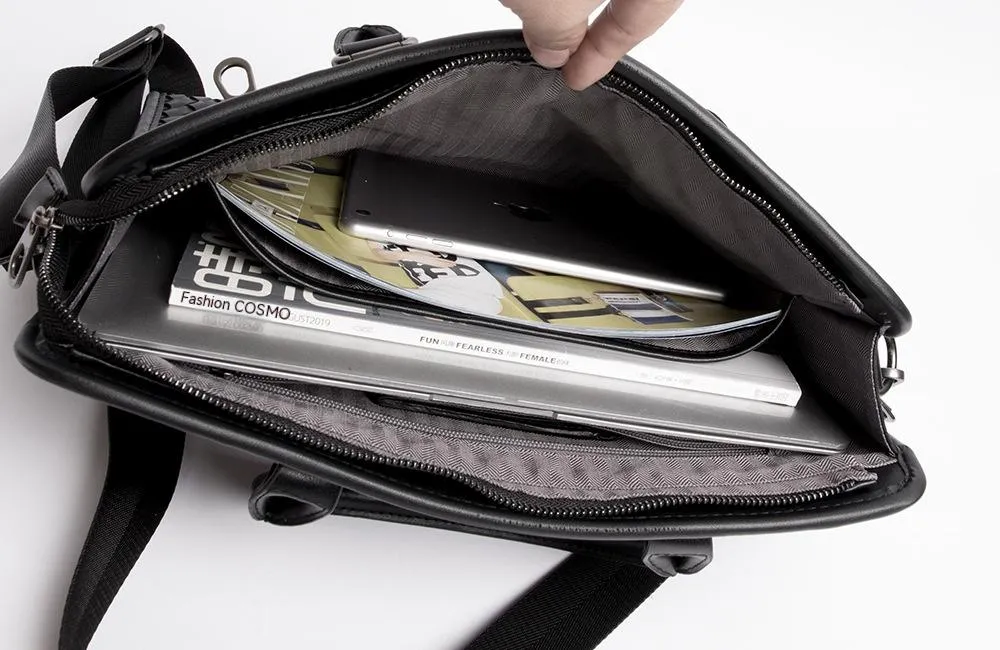 Business Elegance Briefcase - Men's Crossbody Computer Bag
