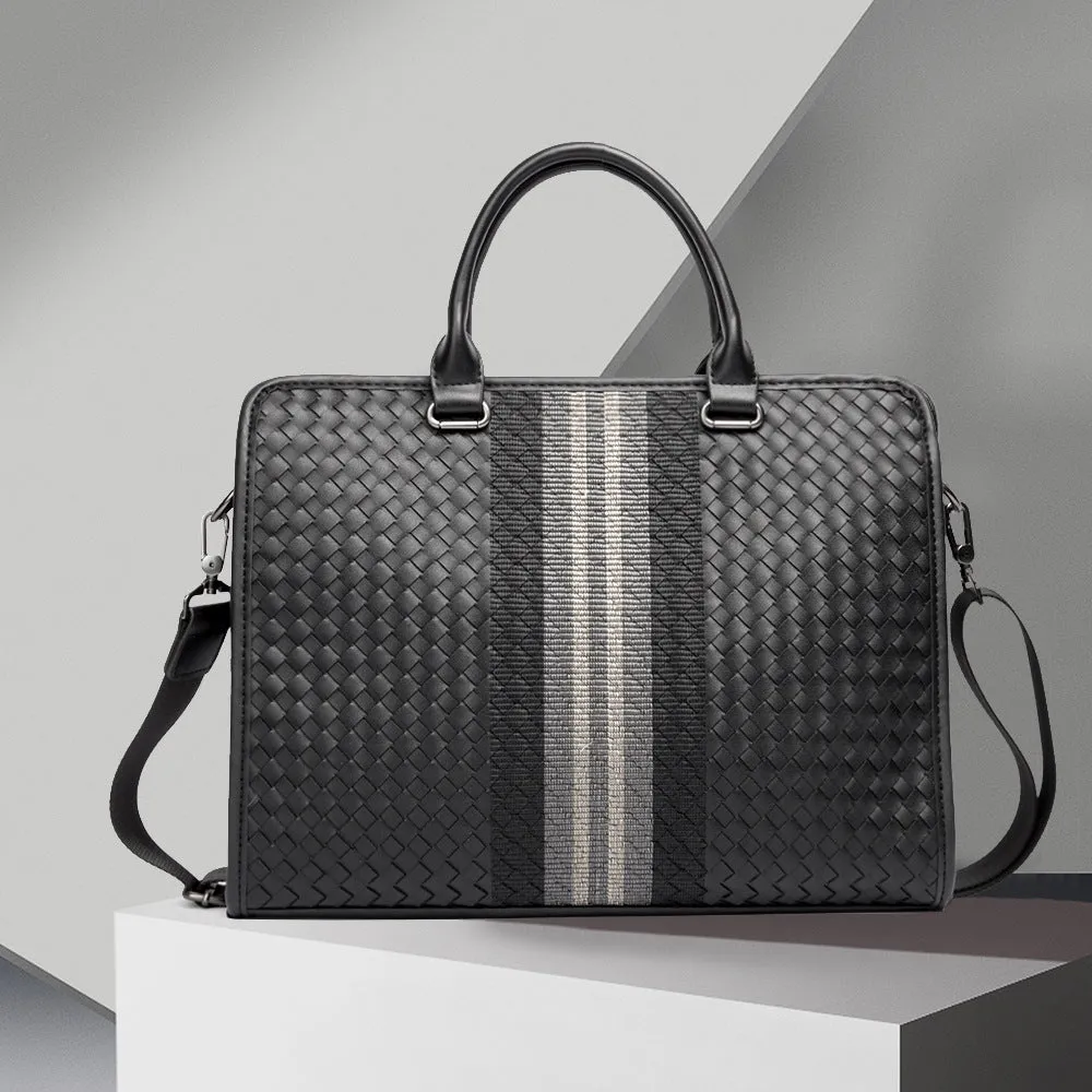 Business Elegance Briefcase - Men's Crossbody Computer Bag