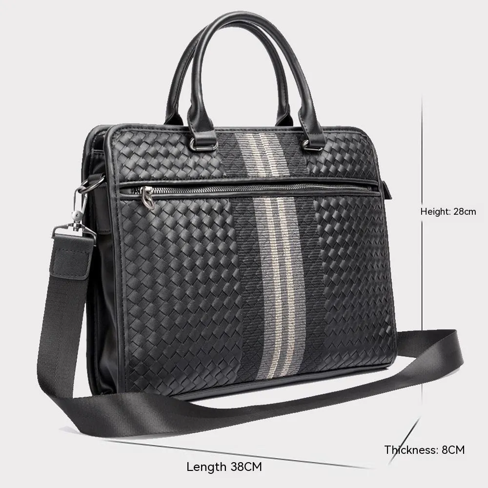 Business Elegance Briefcase - Men's Crossbody Computer Bag