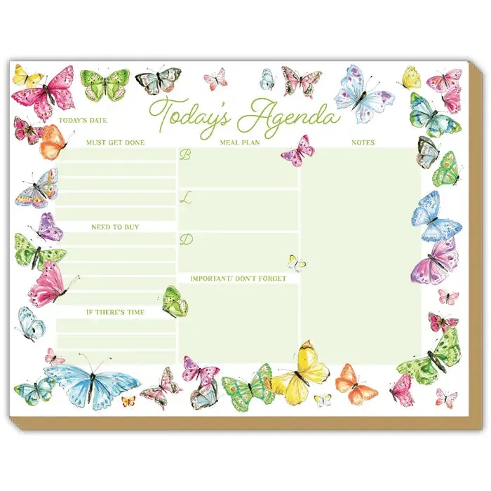 Butterflies Today's Agenda Luxe Planner
