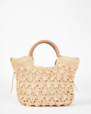 caisse pm woven tote - kaki