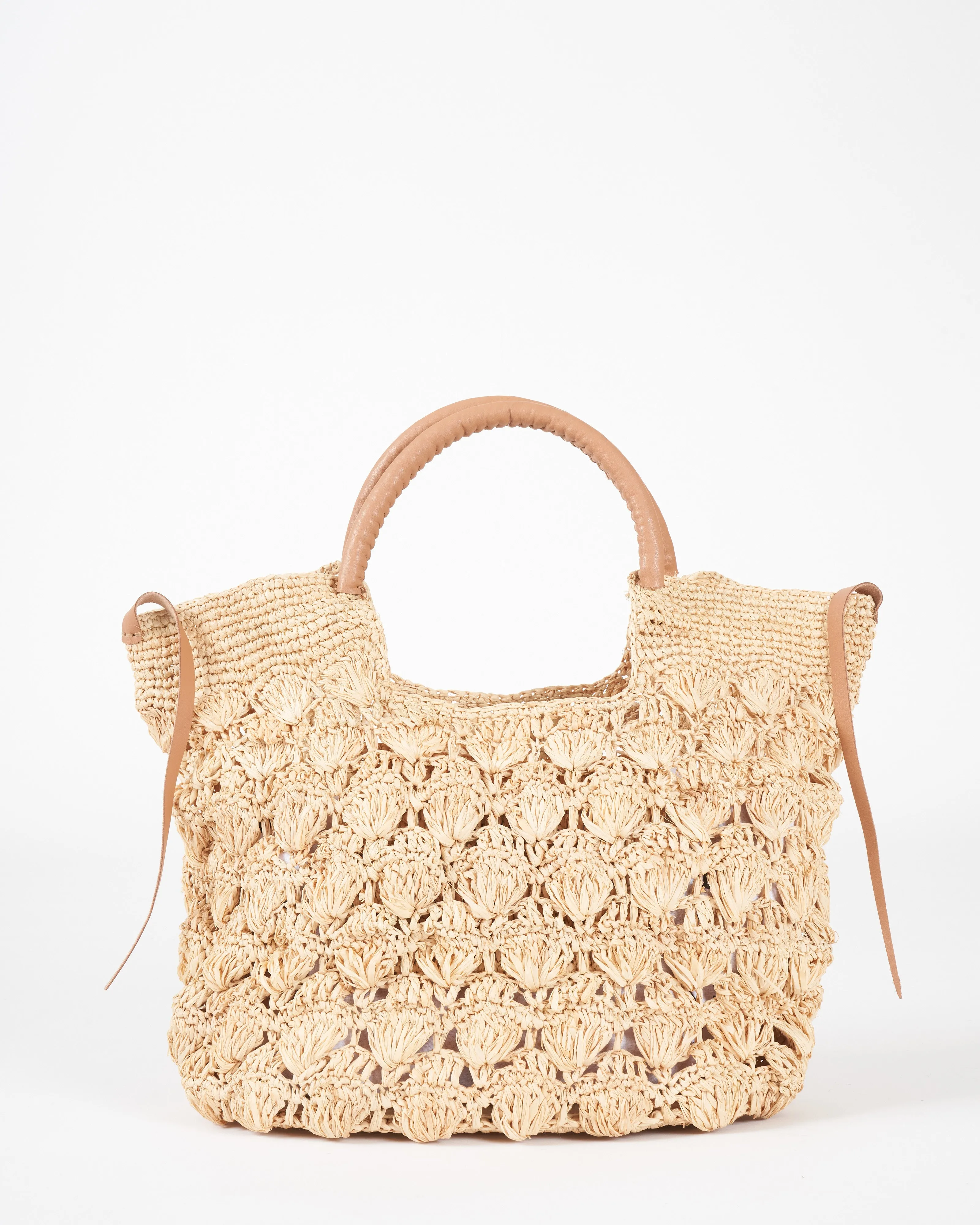 caisse pm woven tote - kaki