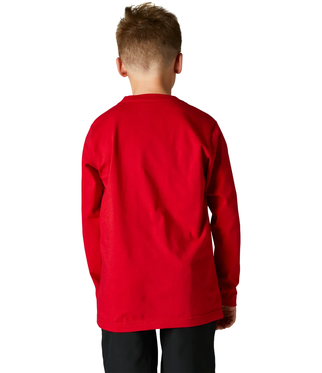 CAMISETA FOX JUVENIL DE MANGA LARGA BNKR ROJO