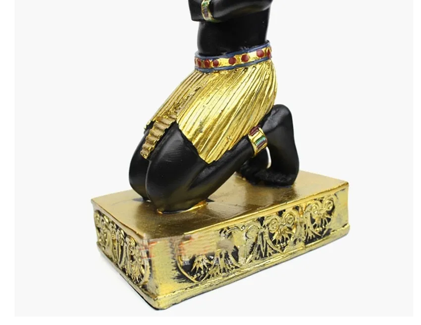 Candle Holder Resin Egypt Anubis God Ancient Egyptian Deity Candle Stand Candlestick Home Office Desktop Decoration