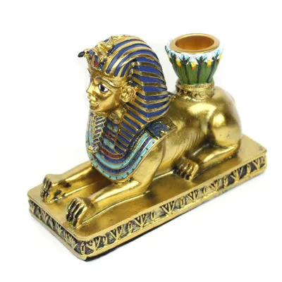 Candle Holder Resin Egypt Anubis God Ancient Egyptian Deity Candle Stand Candlestick Home Office Desktop Decoration