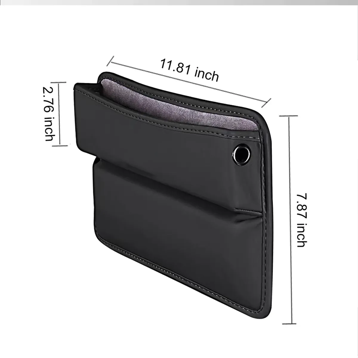 Car Seat Gap Filler Organizer, Custom-Fit For Car, Multifunctional PU Leather Console Side Pocket Organizer for Cellphones, Cards, Wallets, Keys WAHA226
