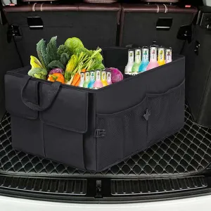 Car Trunk Organizer, Custom-Fit For Car, Foldable Car Trunk Storage Box, Storage Bag, Waterproof, Dust-proof, Stain-Resistant, Car Accessories WAHY229