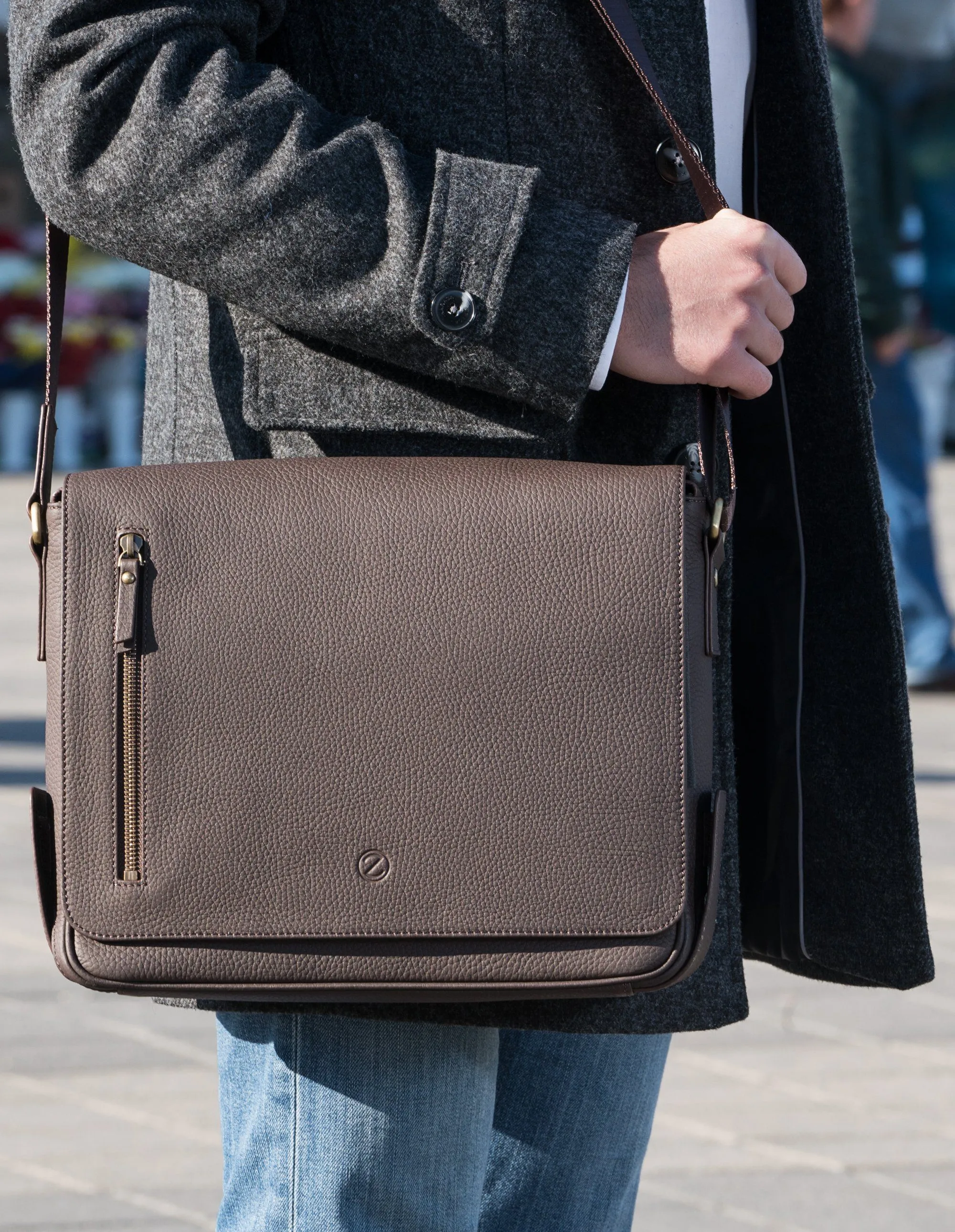 Carlo Briefcase Man Brown Casual