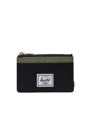 Cartera HERCHEL Oscar Black Four Leaf Clover Saddle Brown