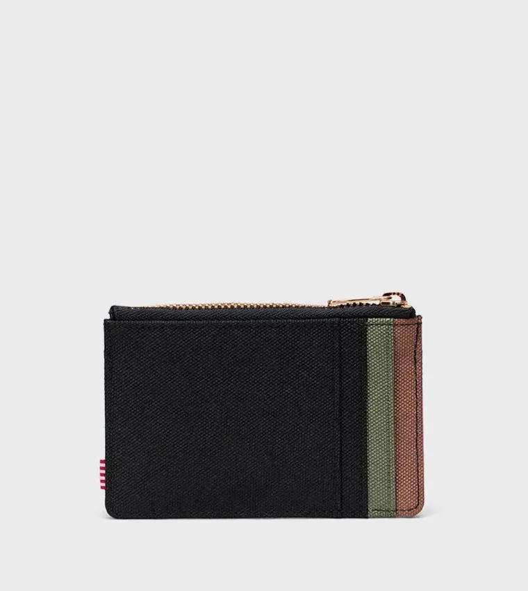 Cartera HERCHEL Oscar Black Four Leaf Clover Saddle Brown