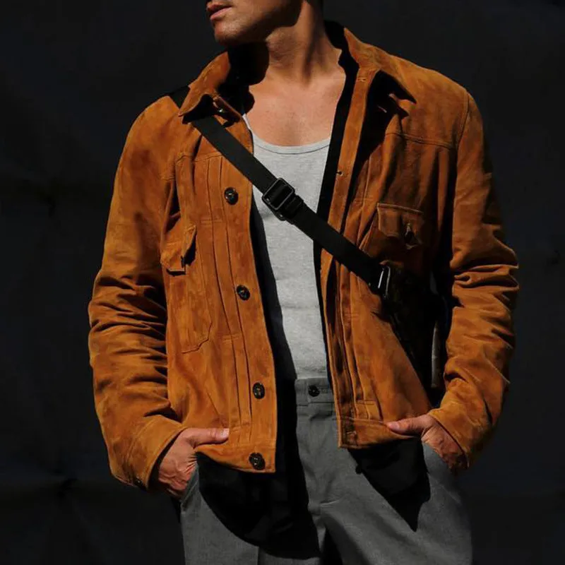 Casual motorcycle men's top jacket