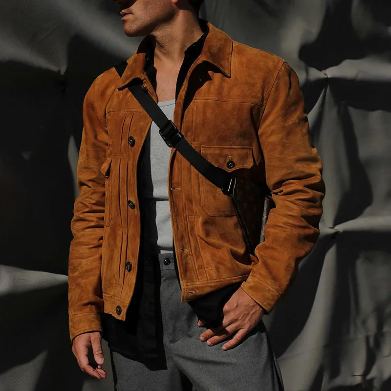 Casual motorcycle men's top jacket