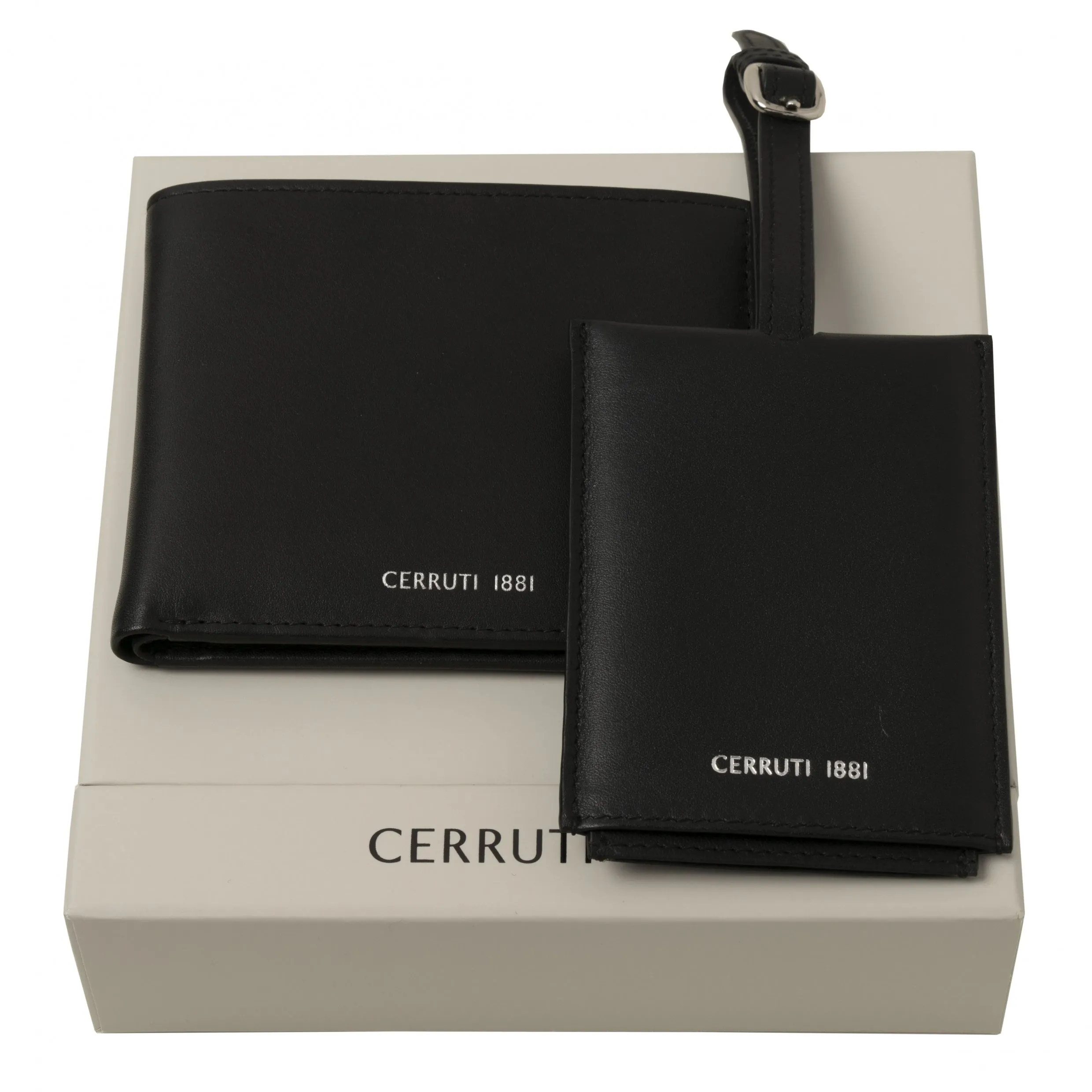 CERRUTI 1881 NPRW914A - Set Zoom Black (wallet & luggage tag)