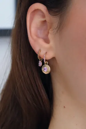 Charms Zircon Rose Clair