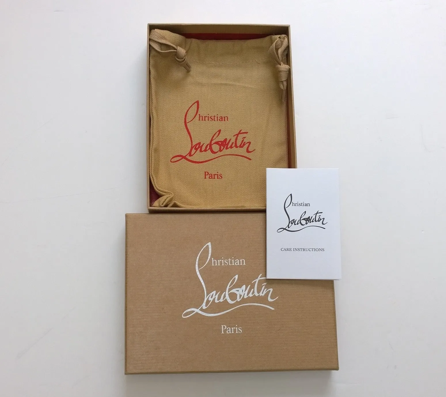Christian Louboutin Panettone Coin Purse Card Case Wallet Specchio Paln de Paris Etain Map