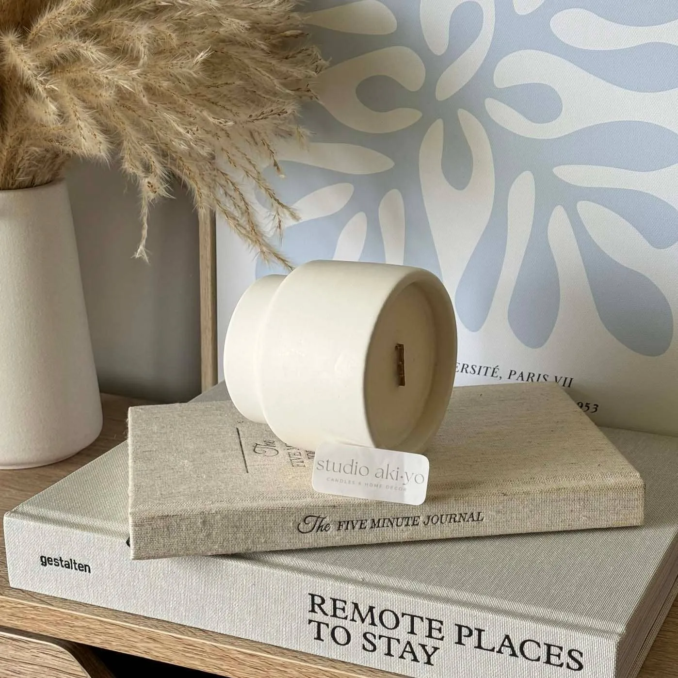 Citrus   Sage | Wood Wick Soy Candle Jar - ASYMMETRICAL JAR- 8oz