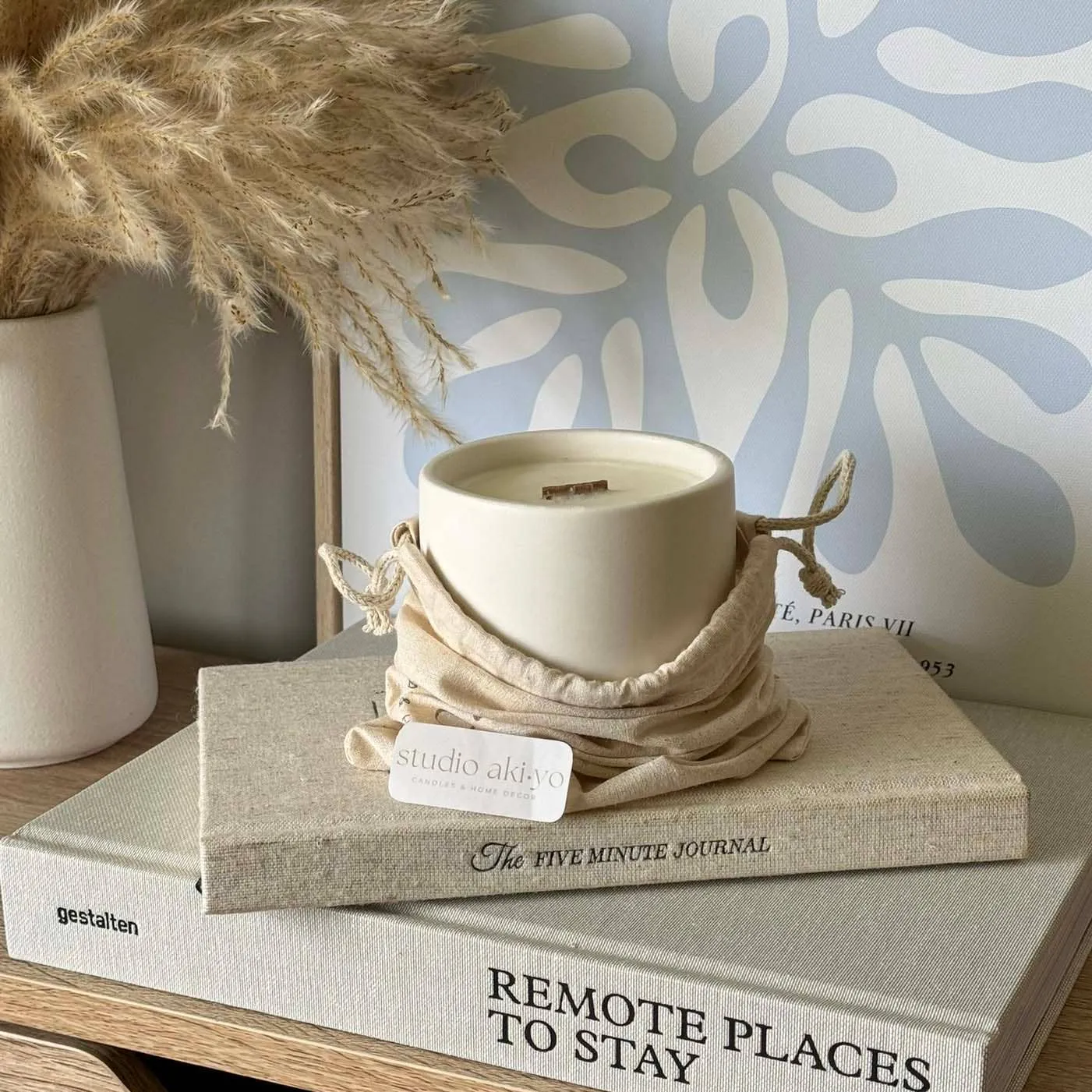 Citrus   Sage | Wood Wick Soy Candle Jar - ASYMMETRICAL JAR- 8oz