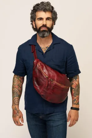 City Sling & Belt Bag  - Wine Bordeaux - MENS CANADA
