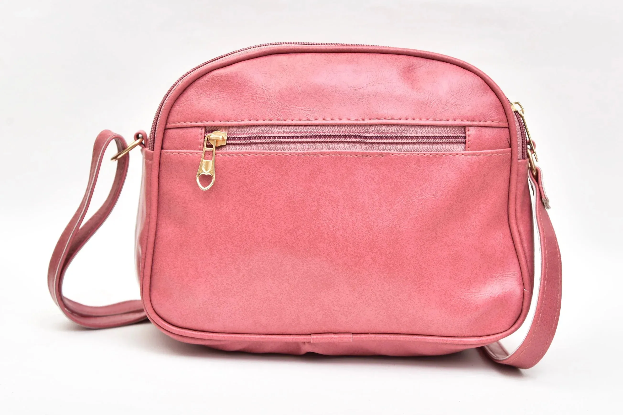 Classy Leather Customized Chain Sling Bag   Men's Wallet (Women's Combo) (Peach Peach)
