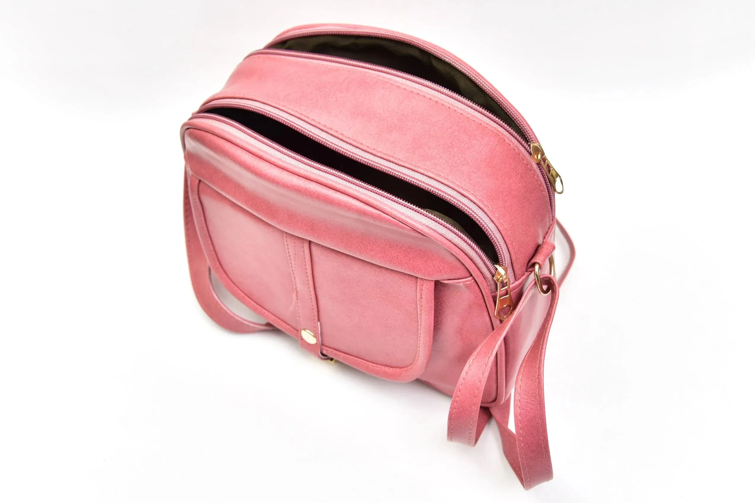 Classy Leather Customized Chain Sling Bag   Men's Wallet (Women's Combo) (Peach Peach)