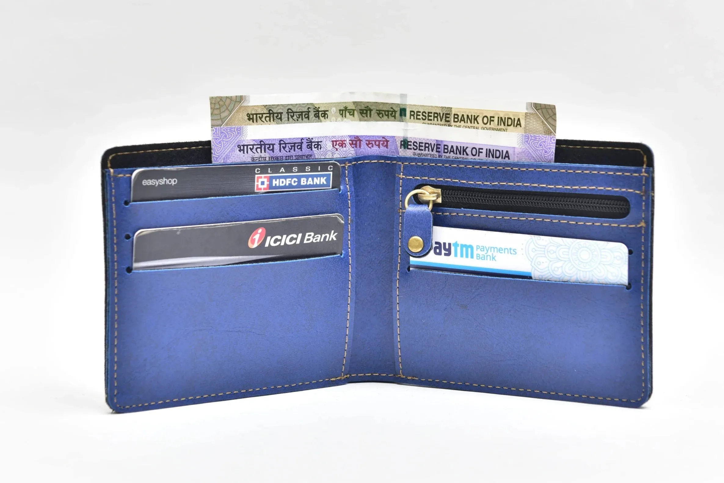 Classy Leather Customized Men's Combo (2 pcs) - Blue