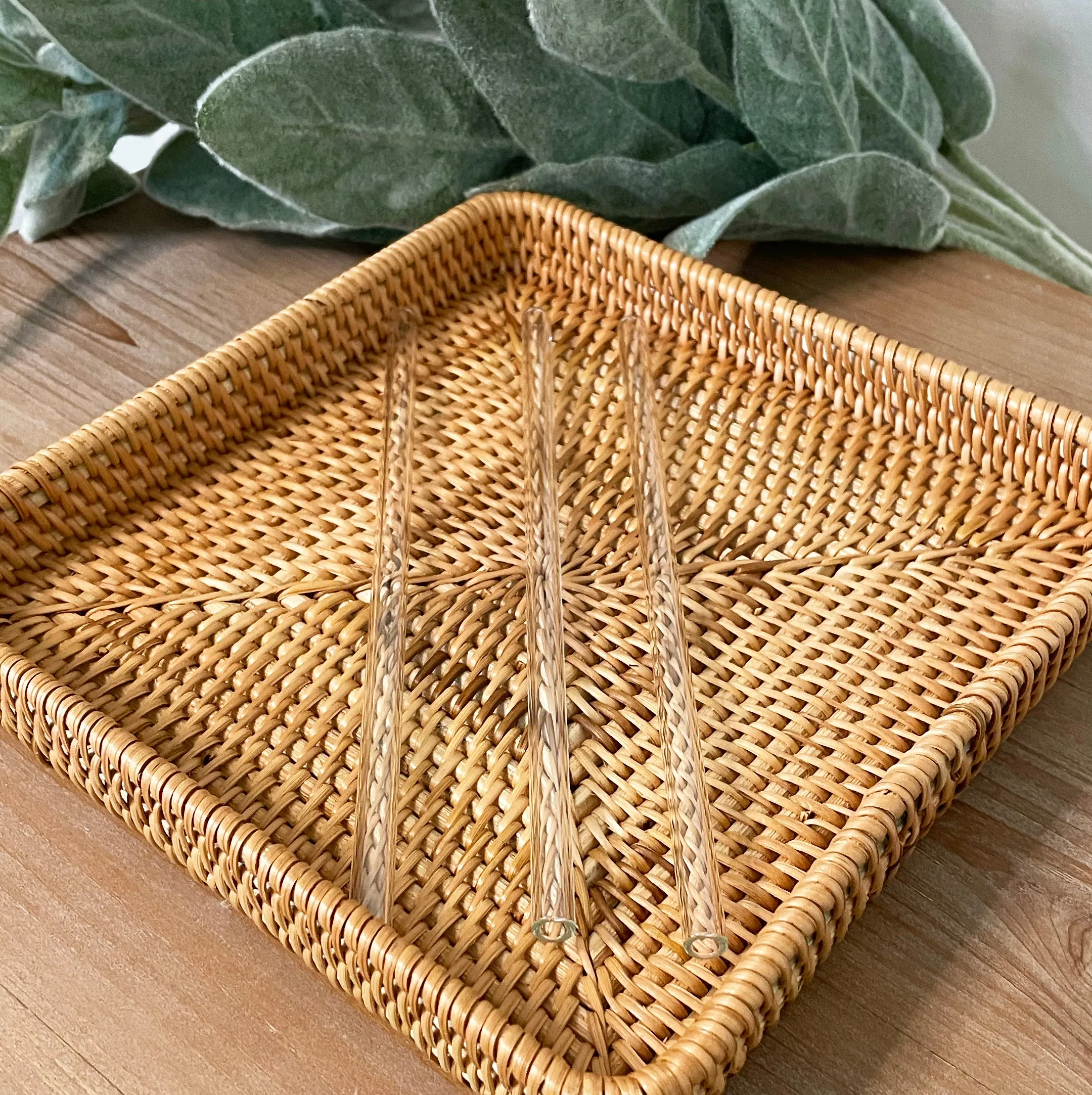 Clear Glass Reusable Straight Straw