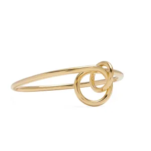 Coil Link Bangle in Gold