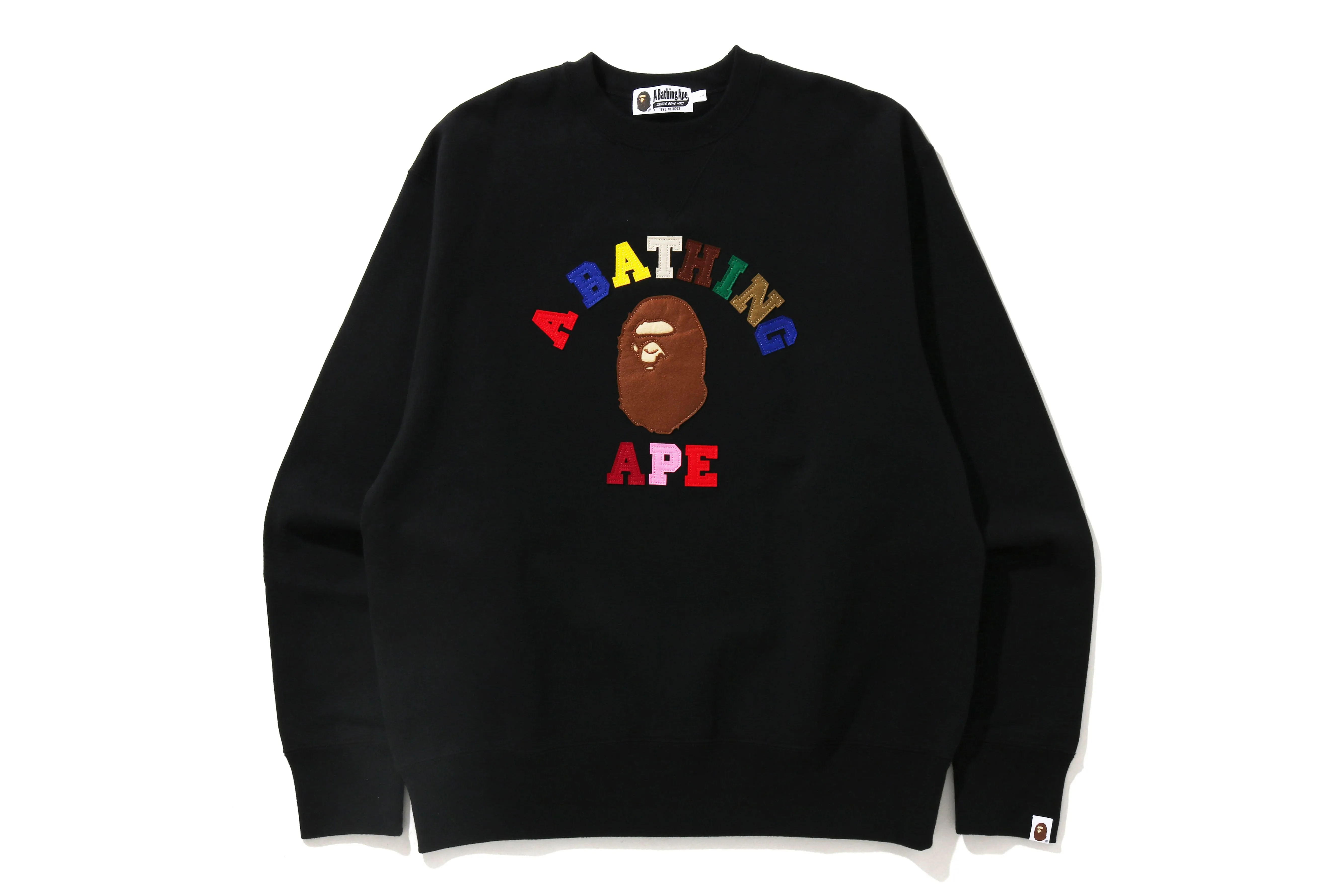 COLLEGE APPLIQUE RELAXED CREWNECK