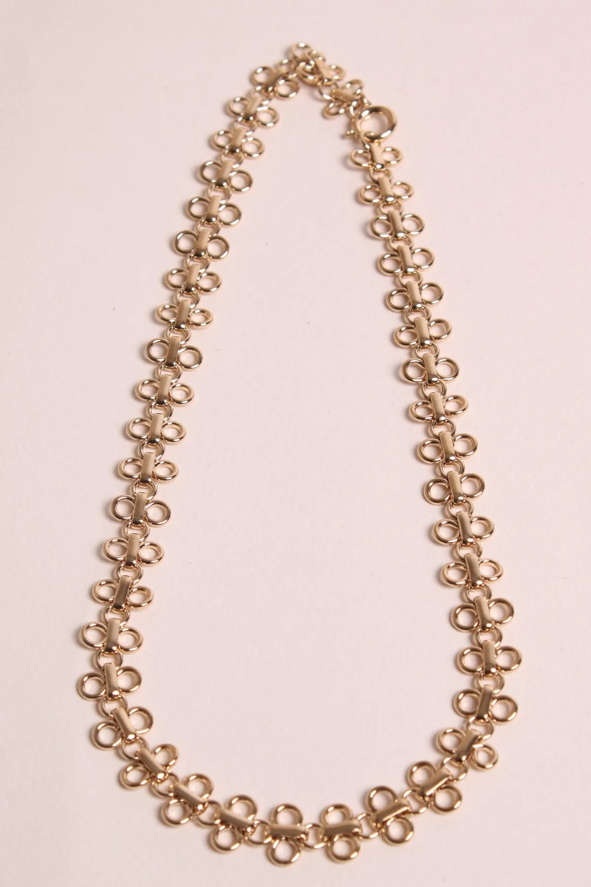 Collier maille trefle
