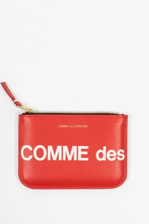 COMME DES GARCONS WALLET HUGE LOGO WALLET SA8100HL RED