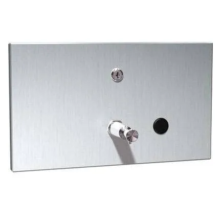 Commercial Liquid Soap Dispenser, Recessed-Mounted, Manual-Push, Stainless Steel - 57 Oz ASI 0326