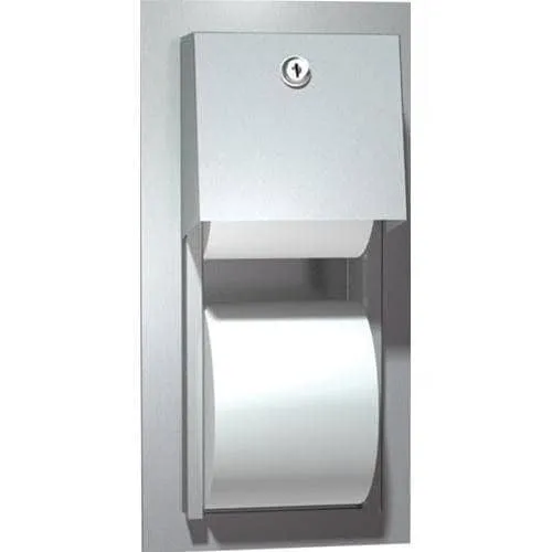 Commercial Toilet Paper Dispenser, Recessed-Mounted, Stainless Steel w/ Satin Finish ASI 0031