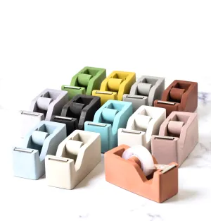 Concrete Tape Dispenser, Desk Accessories, Scotch Tape Holder, Minimalist, Modern Office, Desk Organizer