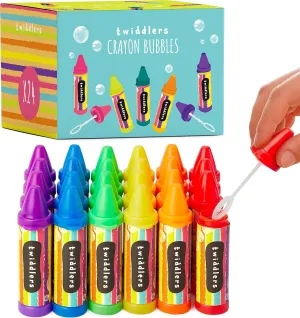Crayon Shaped Bubble Wands