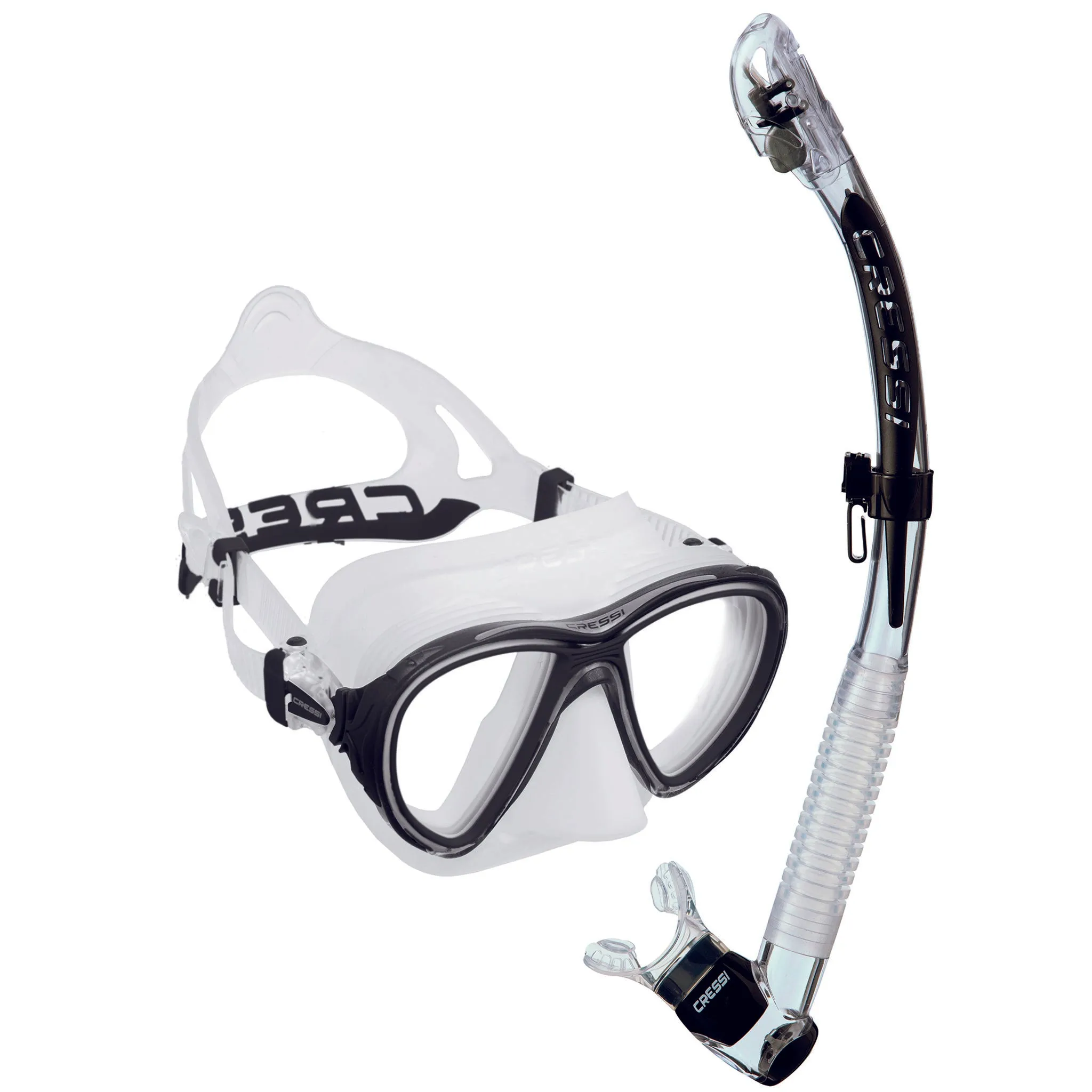 Cressi Quantum Mask & Itaca Ultra Dry Snorkelling Combo