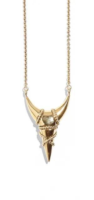 Cross Contra Necklace in Gold