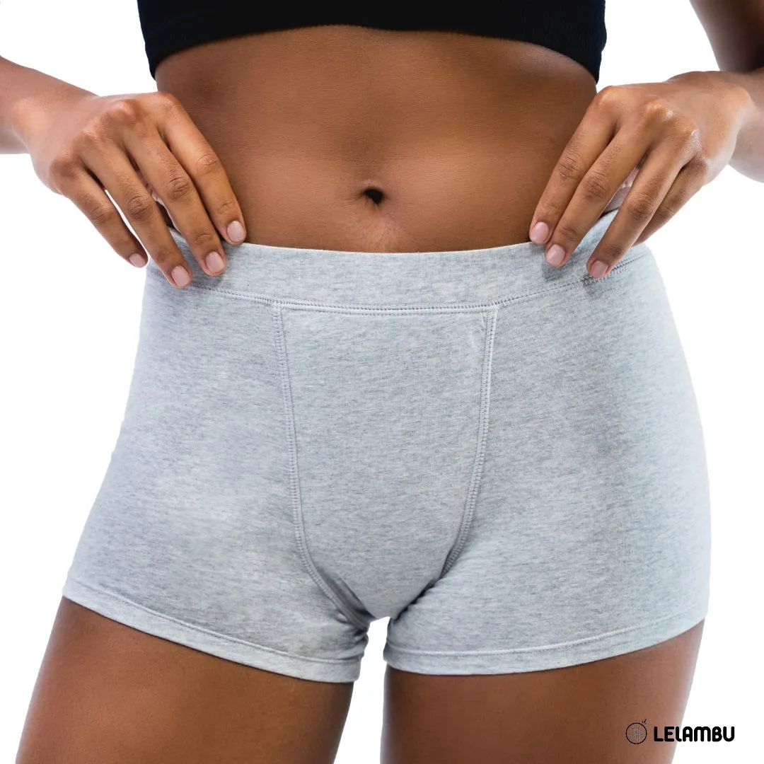 Cueca short menstrual de algodão Lelambu® Colette