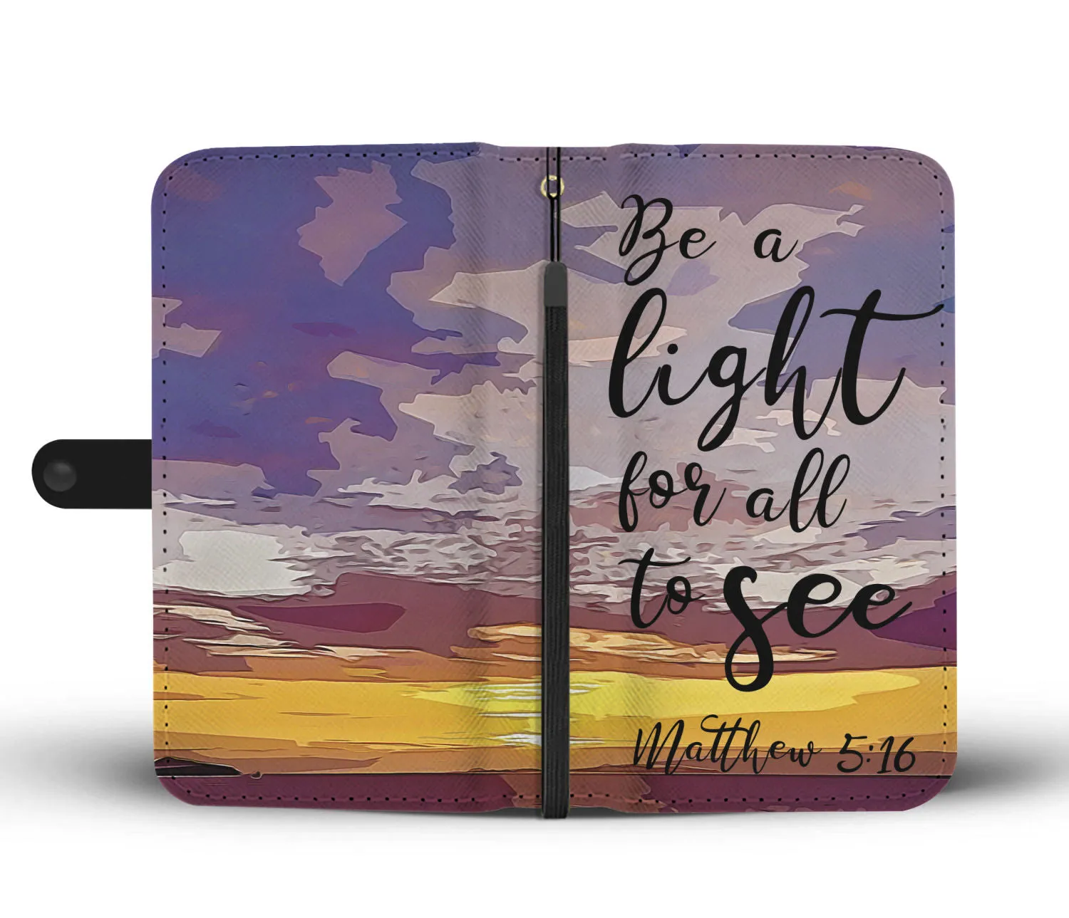 Custom Be a light Faith Wallet Case