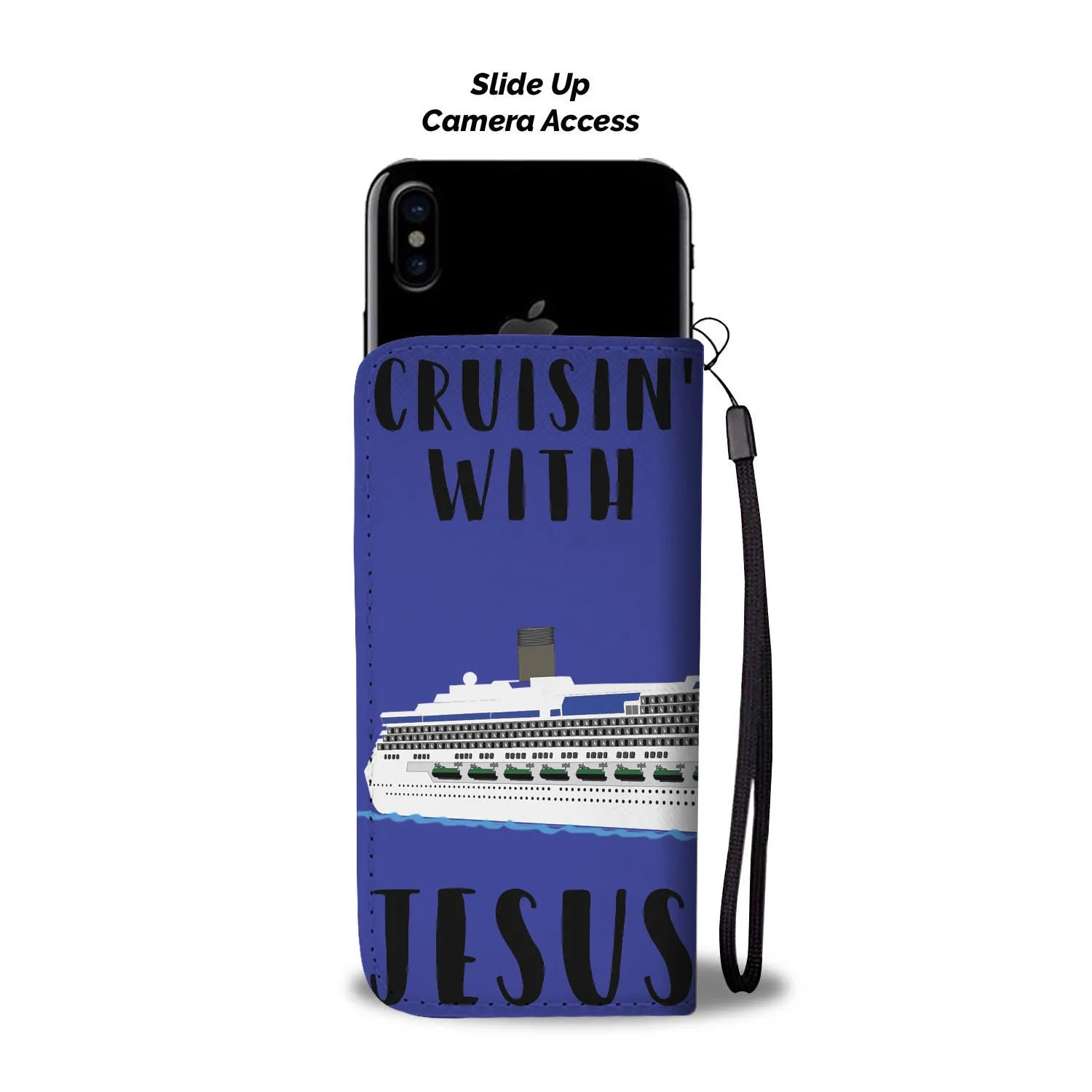Custom Cruisin' with Jesus Wallet Case