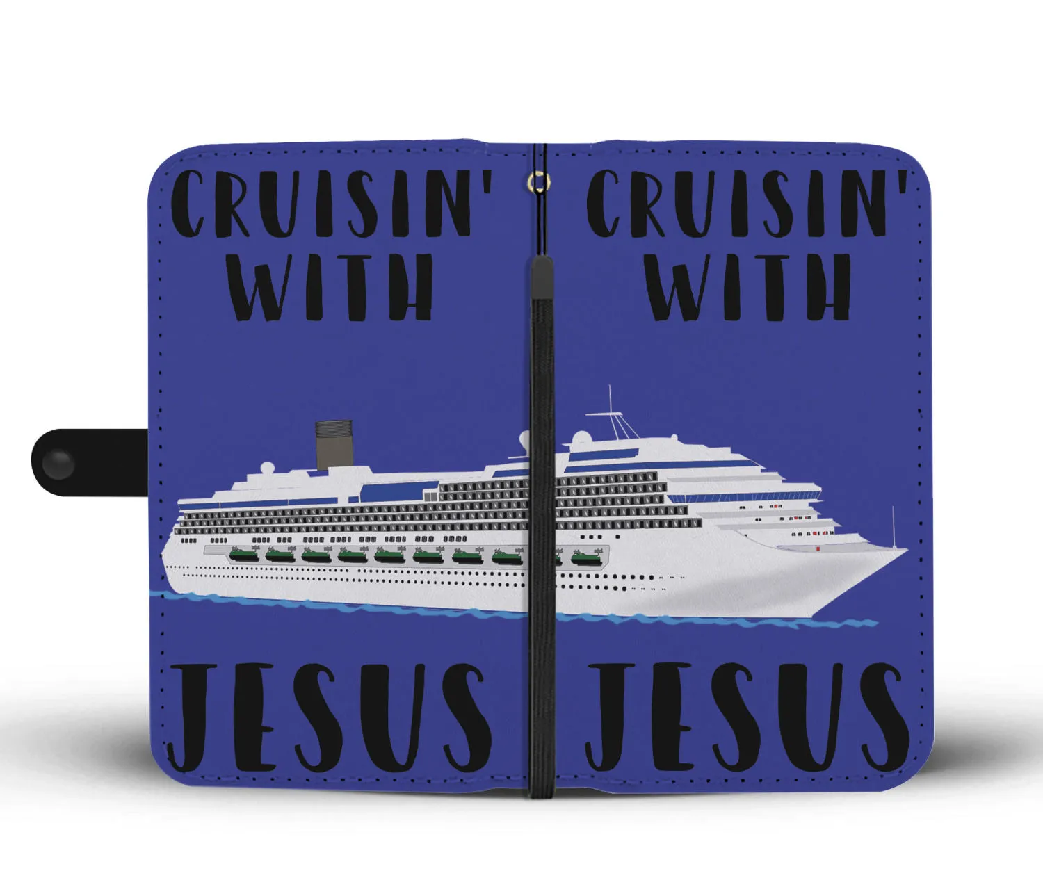 Custom Cruisin' with Jesus Wallet Case