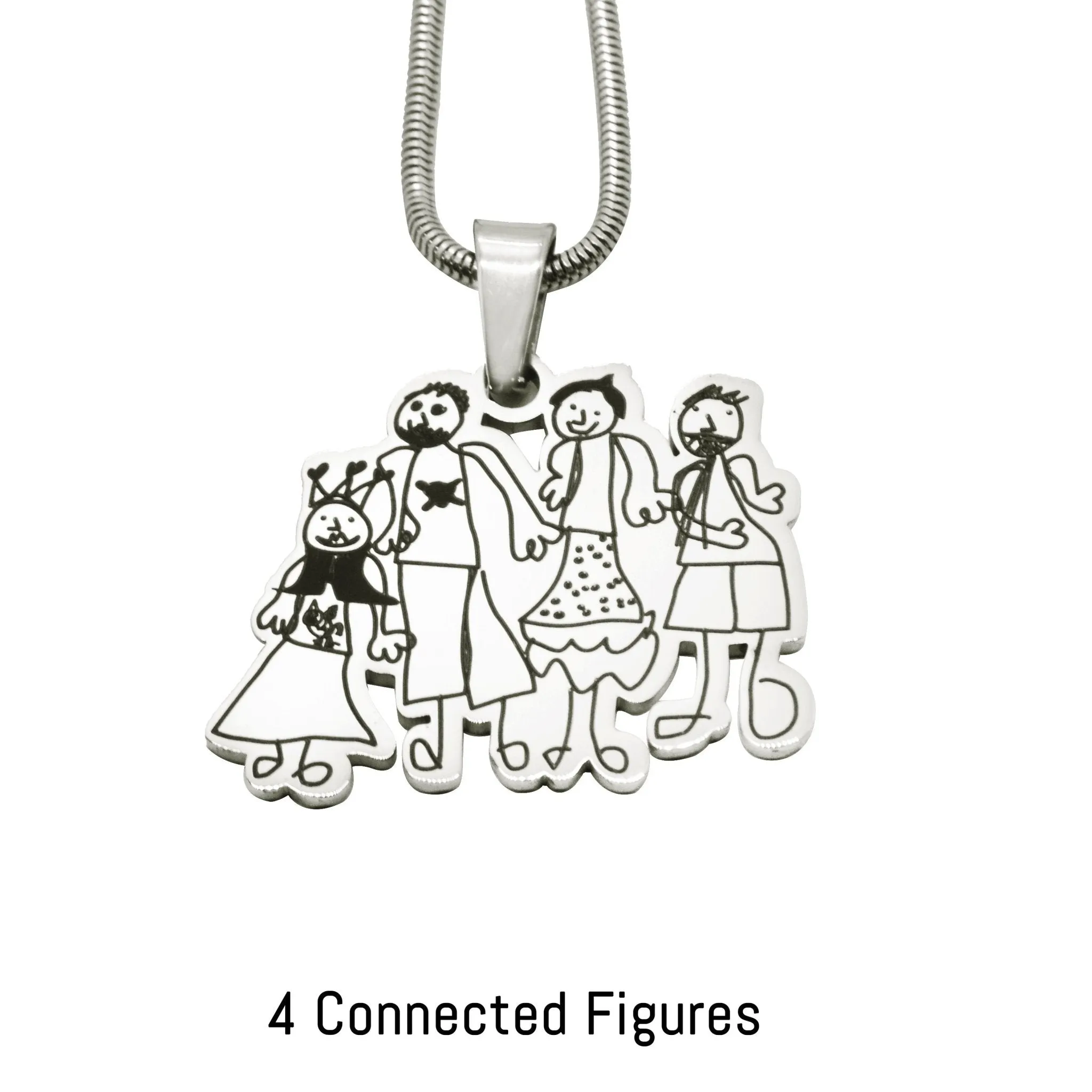 Custom CUT Kids Drawing Necklace